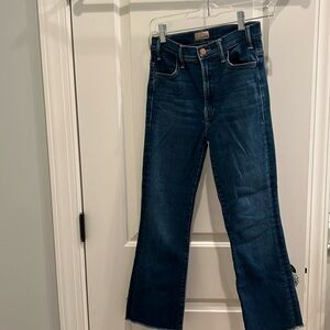 Mother Hustler Ankle Fray Jeans